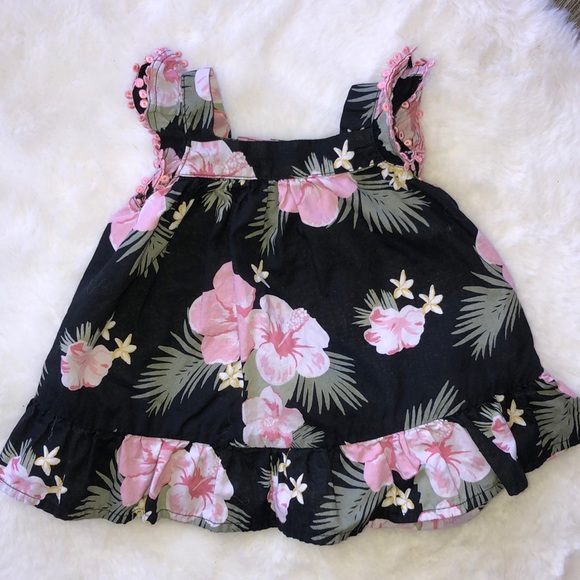 The Children's Place Other - Children’s place black floral dress 3-6 months